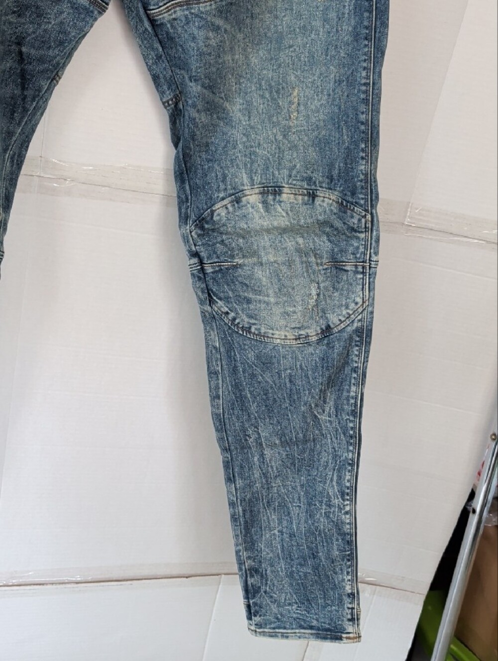 G-Star Raw 5620 3D Skinny  Men's Blue Jeans SZ 38 X 34" Grunge Streetwear - Picture 4 of 13
